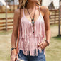 Women's Spaghetti-Strap Sassy Western-Style Tank Top