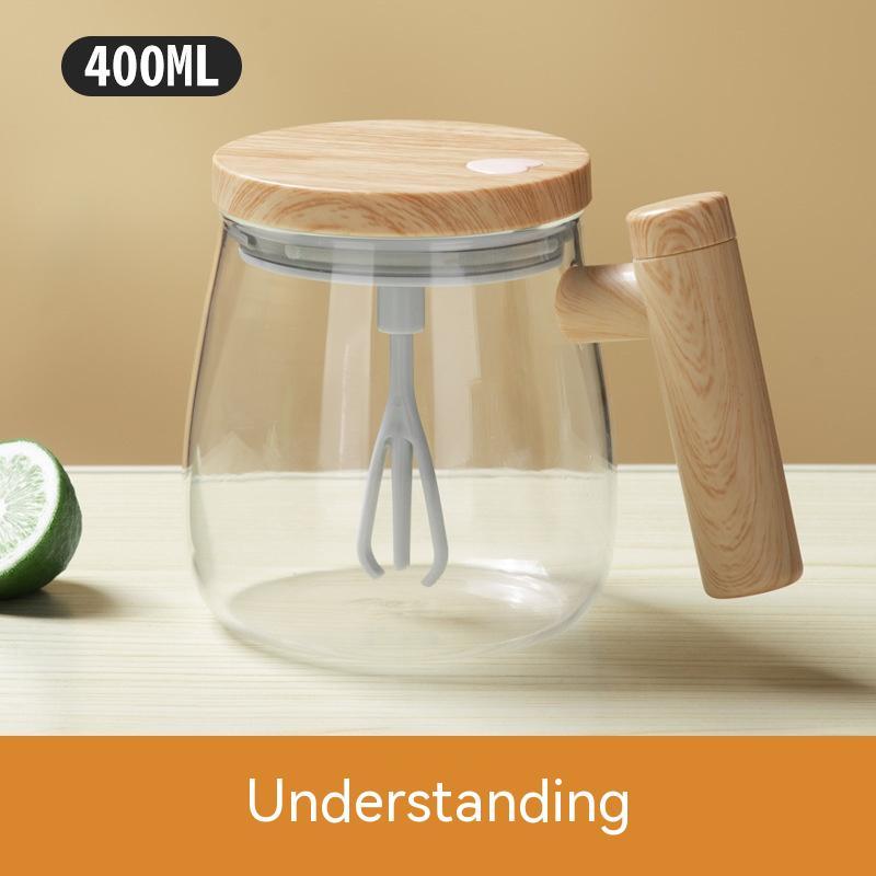 400ML Self Stirring Coffee Mug  Electric Mixing Glass Coffee Cup High Speed Fast Automatic Coffee Cup For Gyms Dining Room Kitchen Gadgets