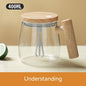400ML Self Stirring Coffee Mug  Electric Mixing Glass Coffee Cup High Speed Fast Automatic Coffee Cup For Gyms Dining Room Kitchen Gadgets