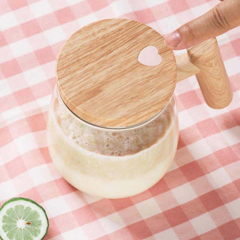 400ML Self Stirring Coffee Mug  Electric Mixing Glass Coffee Cup High Speed Fast Automatic Coffee Cup For Gyms Dining Room Kitchen Gadgets