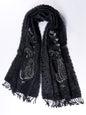 High-end Hand-embroidered Beaded Boiled Wool Shawl Autumn And Winter Warm Scarf Nepal Imported Classic Wild