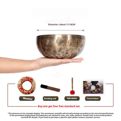 Nepal Handmade Full Moon Himalaya Bowl Ornaments