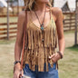 Women's Spaghetti-Strap Sassy Western-Style Tank Top