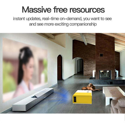 Portable Projector 1080P LED Mini Home Cinema Movie Theater Projector Multimedia