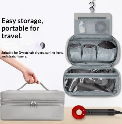 PU Leather Hair Dryer Storage Bag