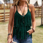 Women's Spaghetti-Strap Sassy Western-Style Tank Top