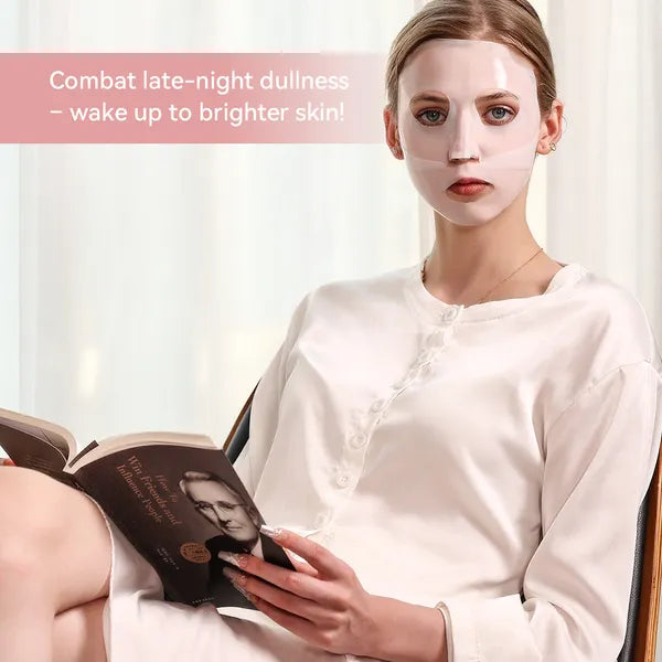 5 SHEETS/BOX Deep Collagen Anti Wrinkle Lifting Mask Pink To Transparent Collagen Mask Skincare Facial Masks For Women Skin Care Brightening Tone Correction % Radiance