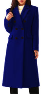New Autumn Winter Simple Women's Wool Coat